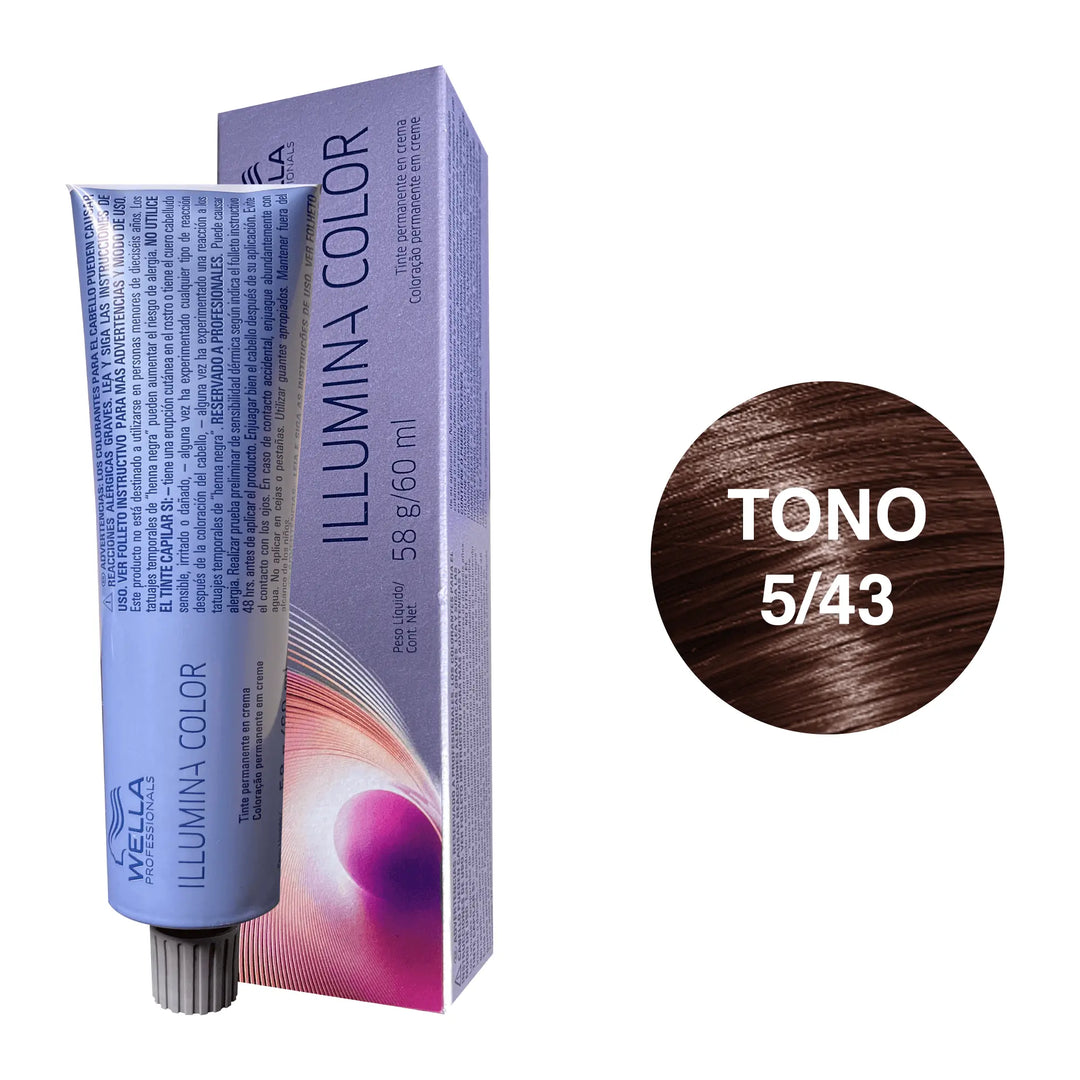 Tinte Wella Illumina Color Tono 5/43 60ml - Magic Mechas