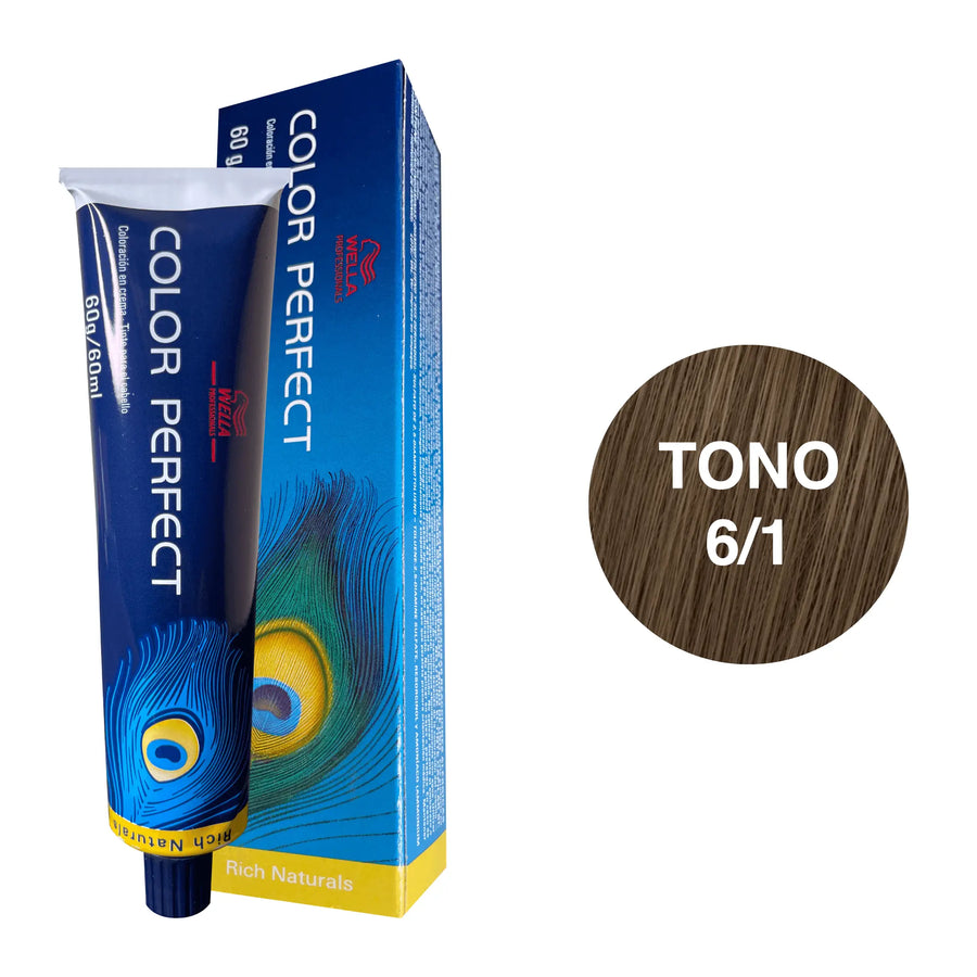 Tinte Wella Color Perfect Tono 6/1 60ml - Magic Mechas