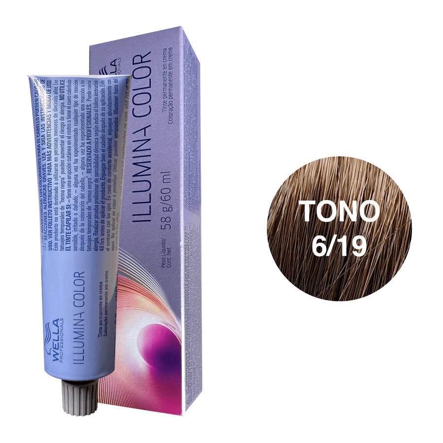 Tinte Wella Illumina Color Tono 6/19 60ml - Magic Mechas