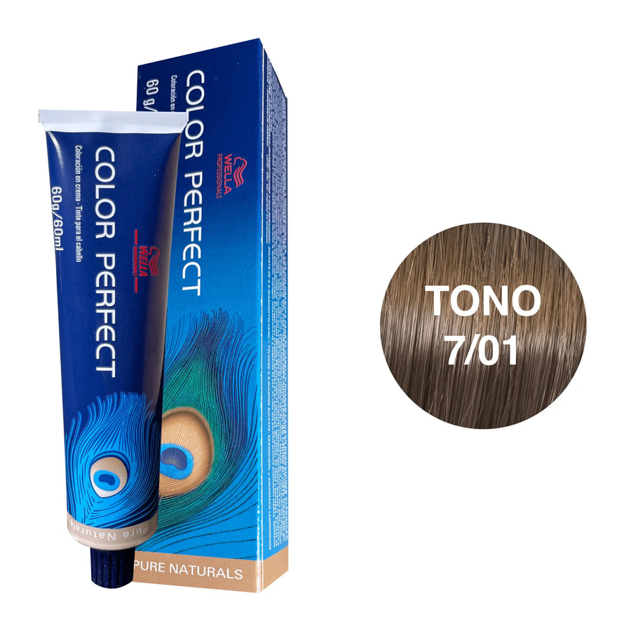 Tinte Wella Color Perfect Tono 7/01 60ml - Magic Mechas