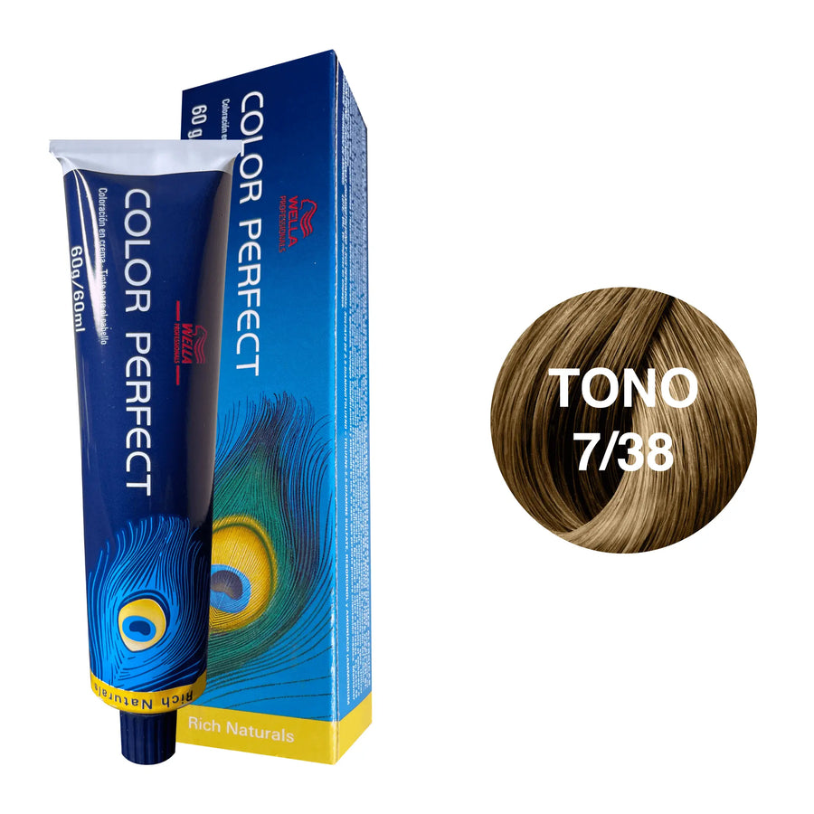 Tinte Wella Color Perfect Tono 7/38 60ml - Magic Mechas