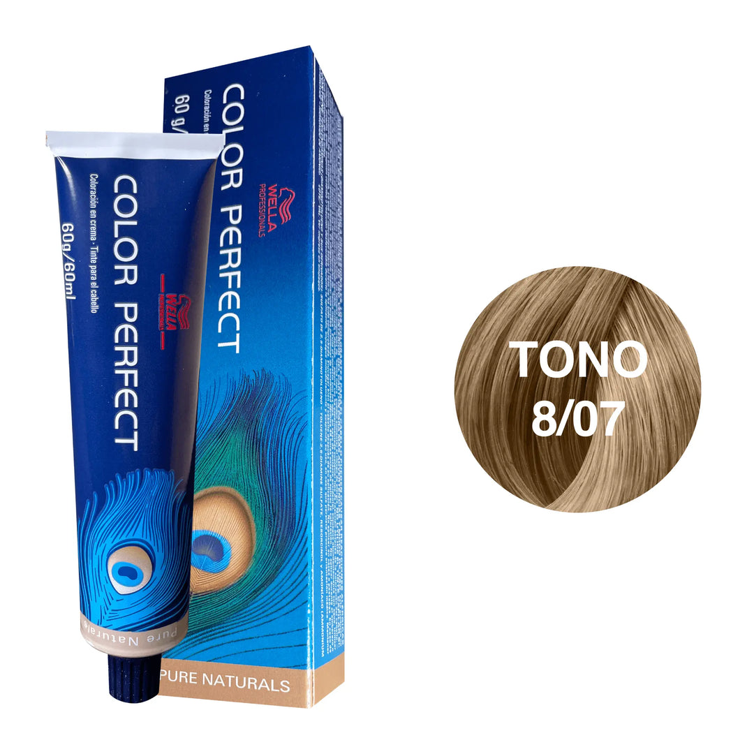 Tinte Wella Color Perfect Tono 8/07 60ml - Magic Mechas