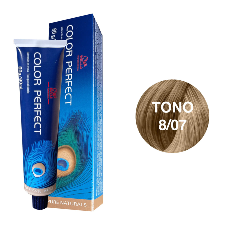 Tinte Wella Color Perfect Tono 8/07 60ml - Magic Mechas