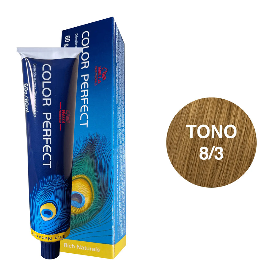 Tinte Wella Color Perfect Tono 8/3 60ml - Magic Mechas