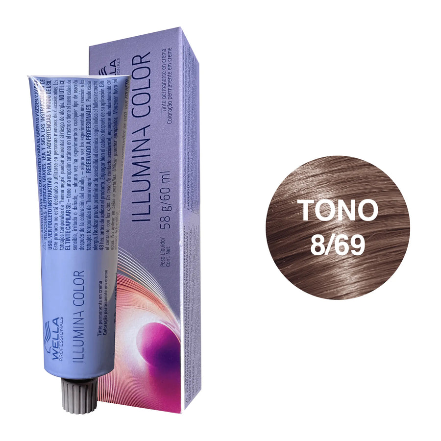 Tinte Wella Illumina Color Tono 8/69 60ml - Magic Mechas