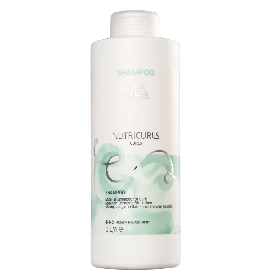Wella Nutricurls Shampoo Micelar Para Rizos 1000mL Wella